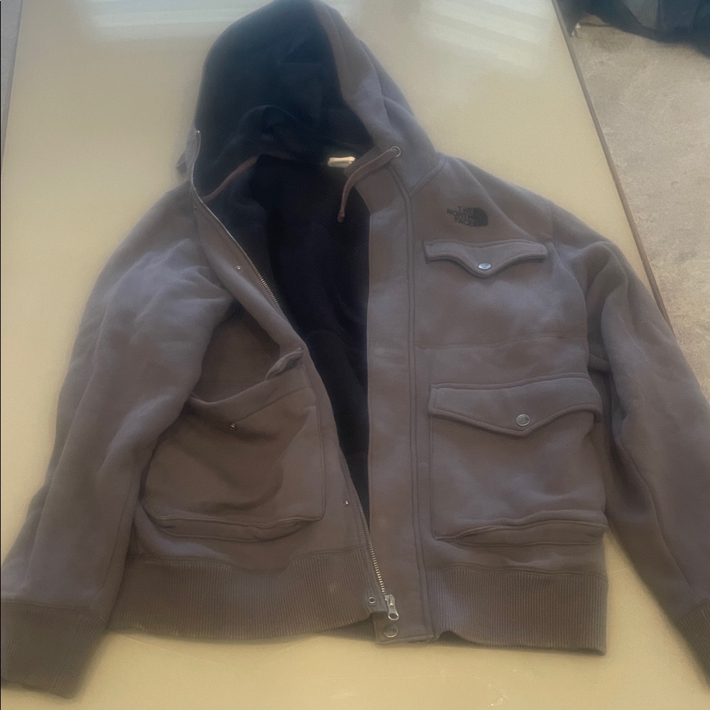 The North Face Men's Dark Gray Hooded Jacket